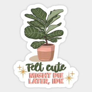 Fiddle Leaf Fig Sticker